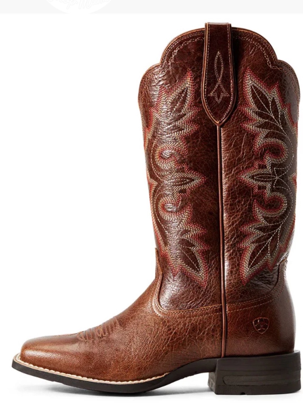Ariat Women's Breakout Western Leather Boots - Rustic Brown - Picture 3 of 12